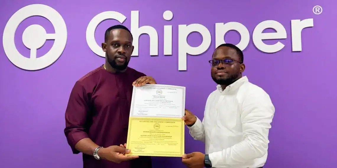 Chipper Cash acquires broker-dealer license in Ghana